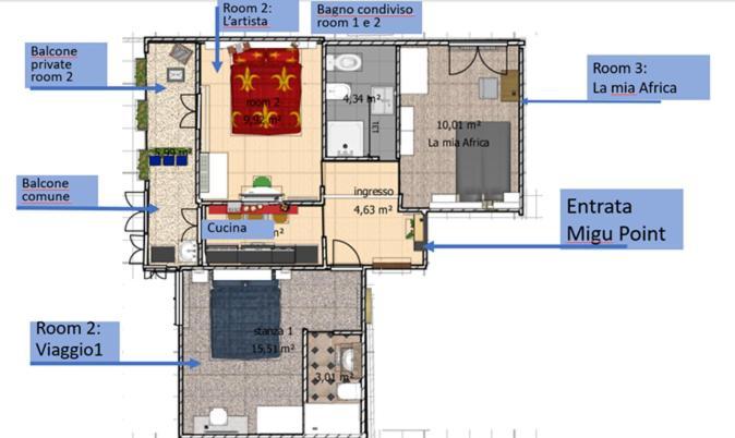 Migu Point Intero Appartamento Pisa Exteriör bild
